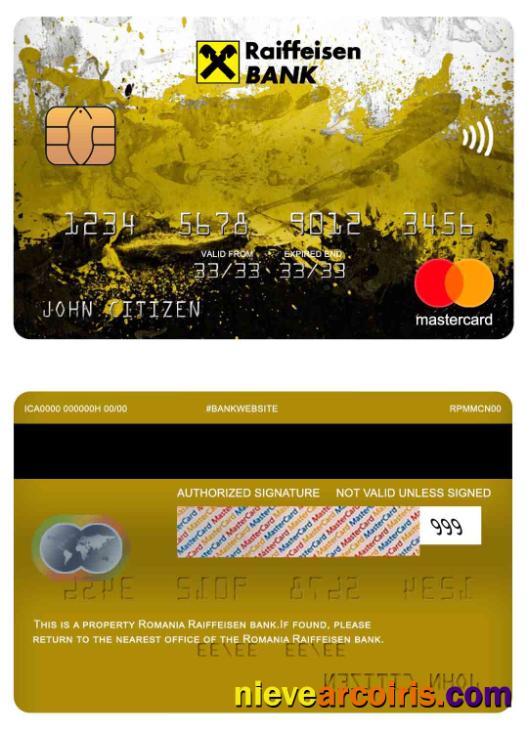Romania Raiffeisen bank mastercard